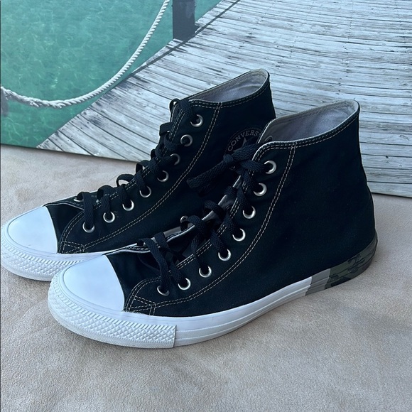 Converse Men's Black High-Top Sneakers - Picture 2 of 16